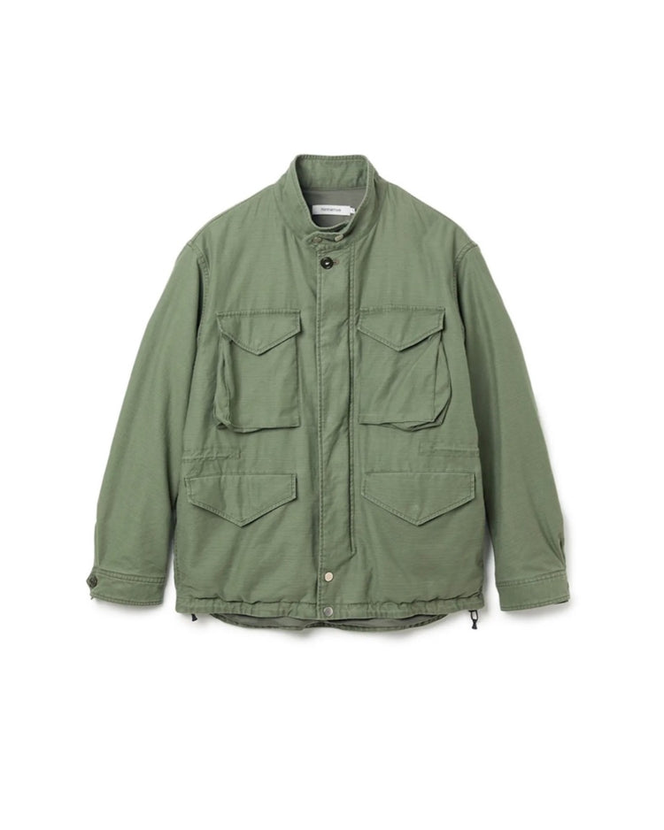 nonnative / TROOPER JACKET COTTON BACKSATIN PIGMENT DYE WITH WINDSTOPPER® / OLIVE / NN-J4714