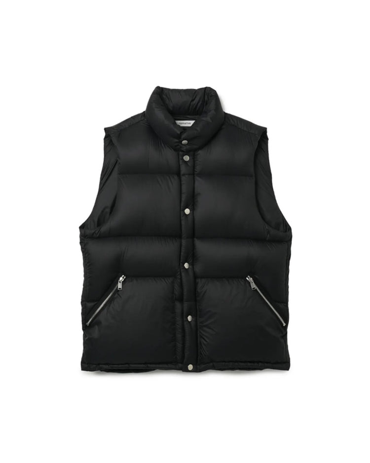 nonnative / EXPLORER DOWN VEST NYLON MINI RIPSTOP WITH WINDSTOPPER® / BLACK / NN-V4701