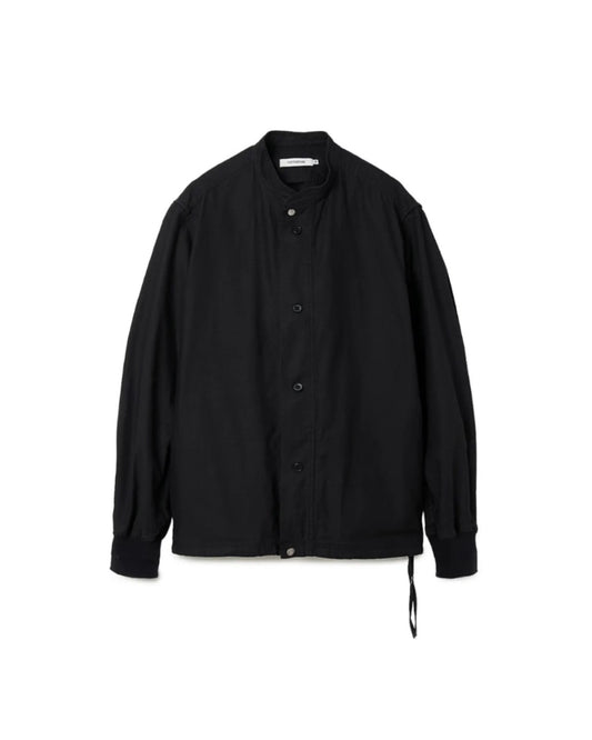 nonnative / TROOPER SHIRT JACKET COTTON BACKSATIN PIGMENT DYE / BLACK / NN-SJ4701