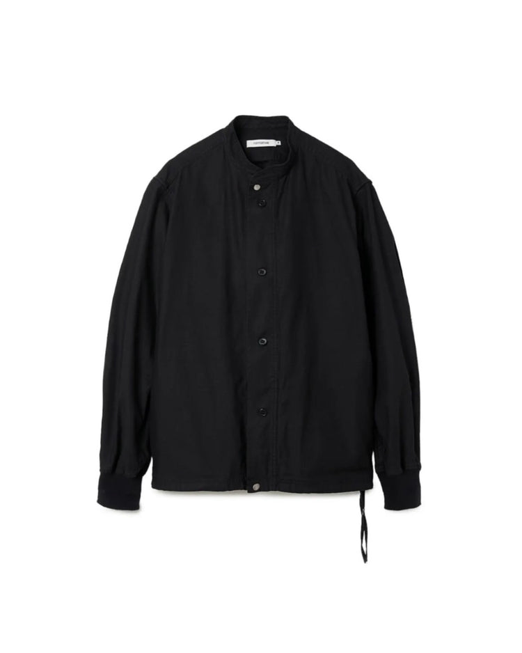 nonnative / TROOPER SHIRT JACKET COTTON BACKSATIN PIGMENT DYE / BLACK / NN-SJ4701