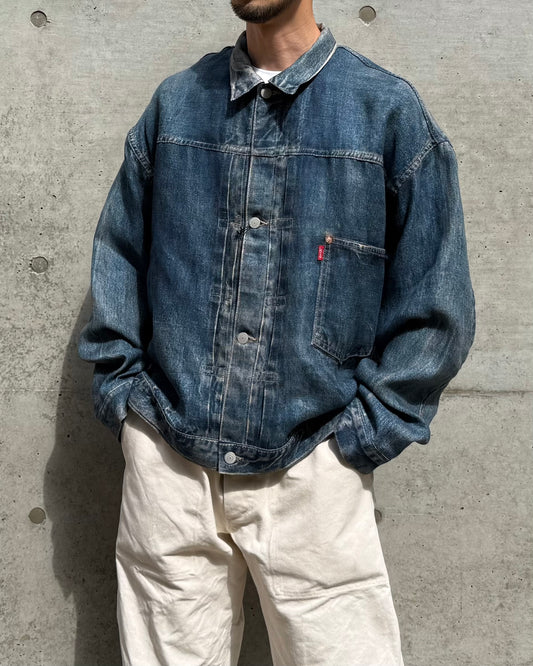eye JUNYA WATANABE MAN / Levis 麻オックス 転写 1st JACKET (Ber Ber Jin) / INDIGO /
