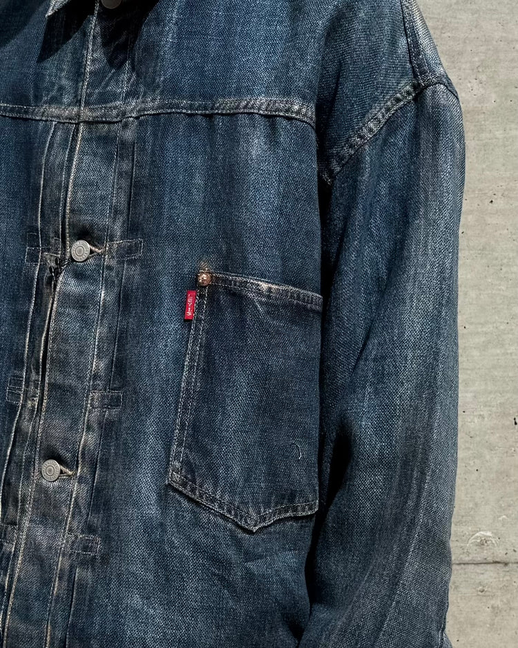 eye JUNYA WATANABE MAN / Levis 麻オックス 転写 1st JACKET (Ber Ber Jin) / INDIGO /