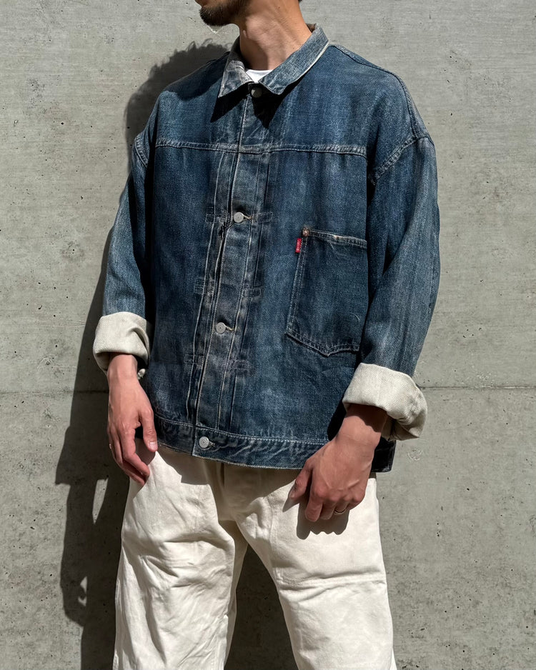eye JUNYA WATANABE MAN / Levis 麻オックス 転写 1st JACKET (Ber Ber Jin) / INDIGO /