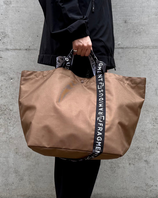 FRAGMENT DESIGN × RAMIDUS / SQUARE TOTE BAG M / BROWN / B008103