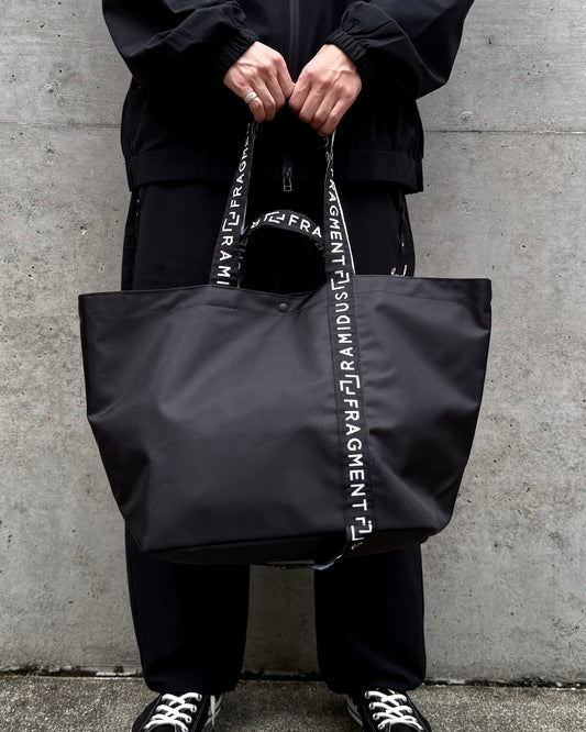 FRAGMENT DESIGN × RAMIDUS / SQUARE TOTE BAG M / BLACK / B008103