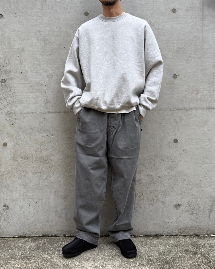 DESCENDANT / SHORE TWILL BEACH TROUSERS PIGMENT DYE / 252TQDS-PTM03 / BLACK