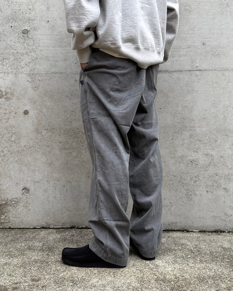 DESCENDANT / SHORE TWILL BEACH TROUSERS PIGMENT DYE / 252TQDS-PTM03 / BLACK