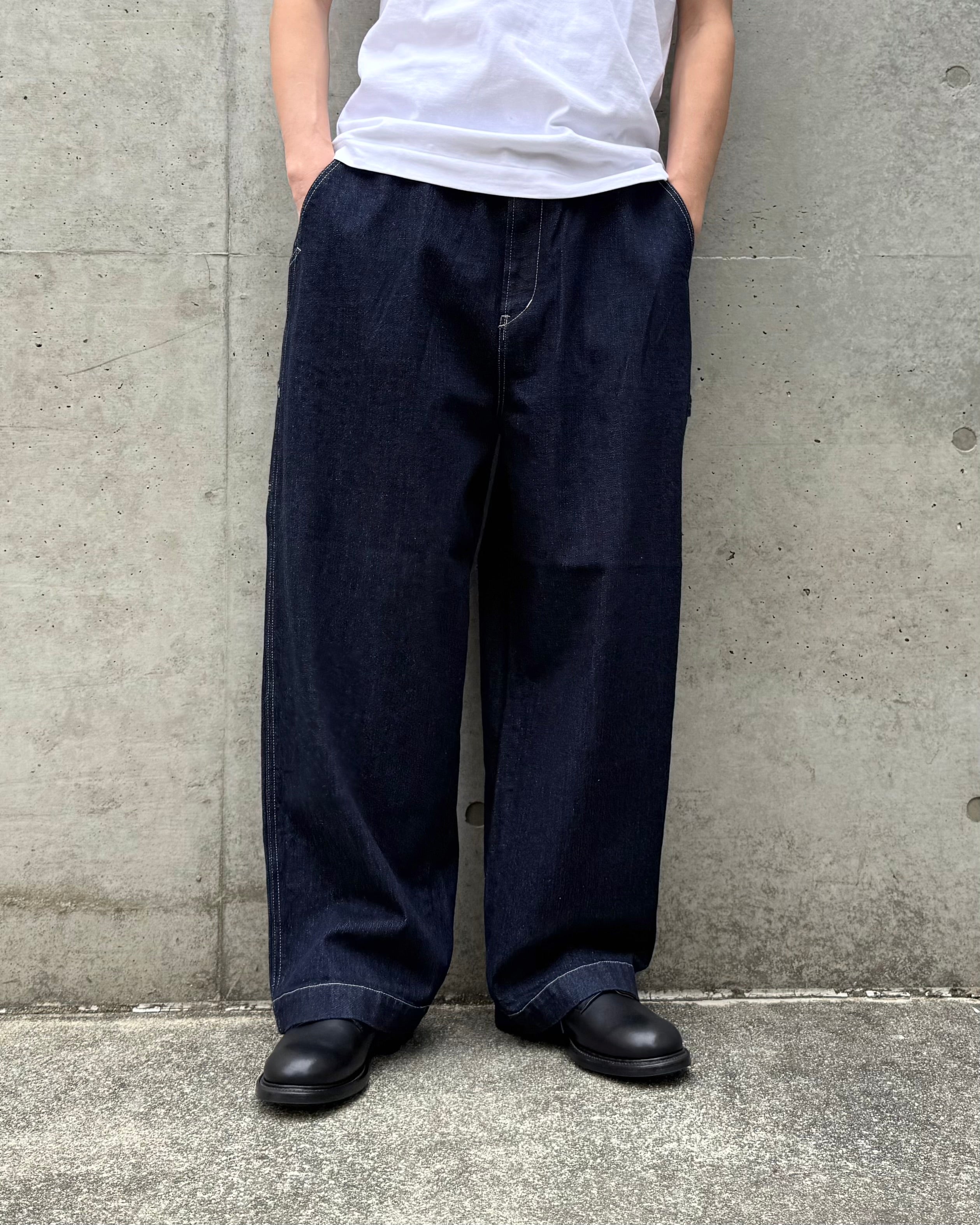 PORTER CLASSIC / STEINBECK DENIM PAINTER PANTS / DARK NAVY / PC-005-38