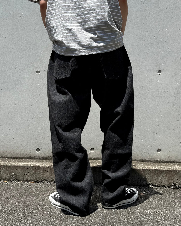 SEQUEL / FRAGMENT× SEQUEL ONE WASHED DENIM PANTS / SQ-26SS-PT-03 / BLACK