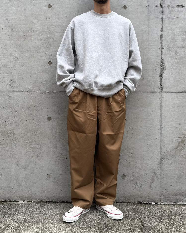 DESCENDANT / DC-3 ORGANIC COTTON TWILL TROUSERS / 252TQDS-PTM01 / Khakee