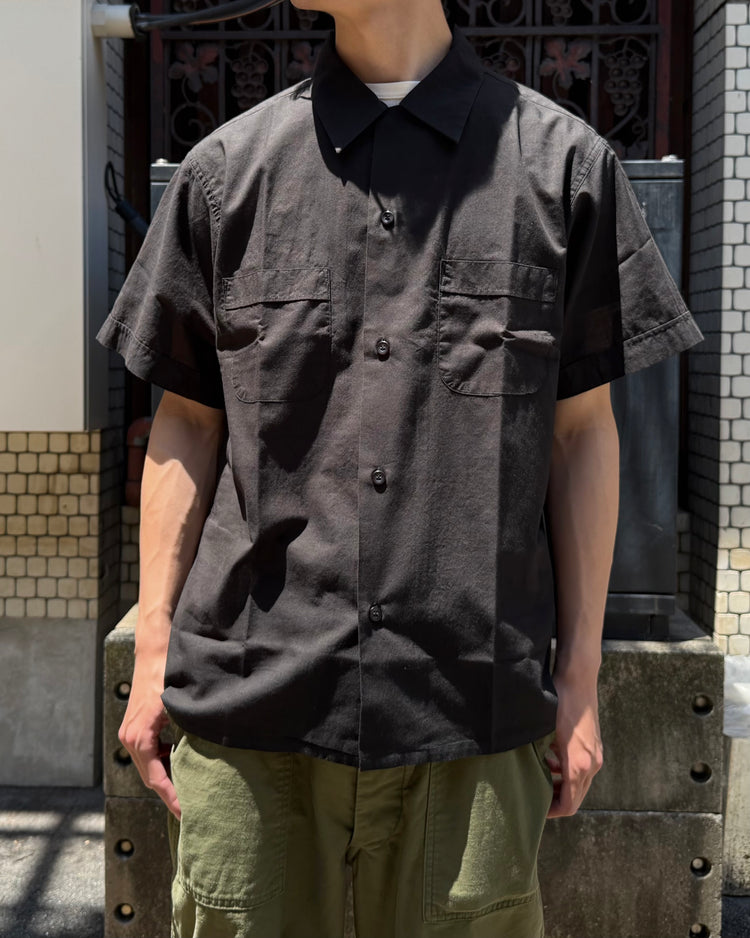 MASSES / MADRAS DYED S/S SHIRT / BLACK