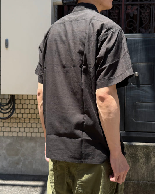 MASSES / MADRAS DYED S/S SHIRT / BLACK