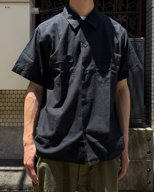 MASSES / MADRAS DYED S/S SHIRT / NAVY