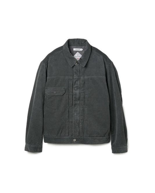 nonnative / TRUCKER BLOUSON COTTON CORD SULFUR DYE WITH WINDSTOPPER® / GRAY / NN-J4703