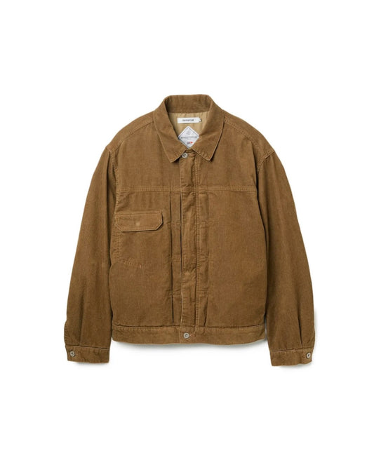 nonnative / TRUCKER BLOUSON COTTON CORD SULFUR DYE WITH WINDSTOPPER® / COYOTE / NN-J4703