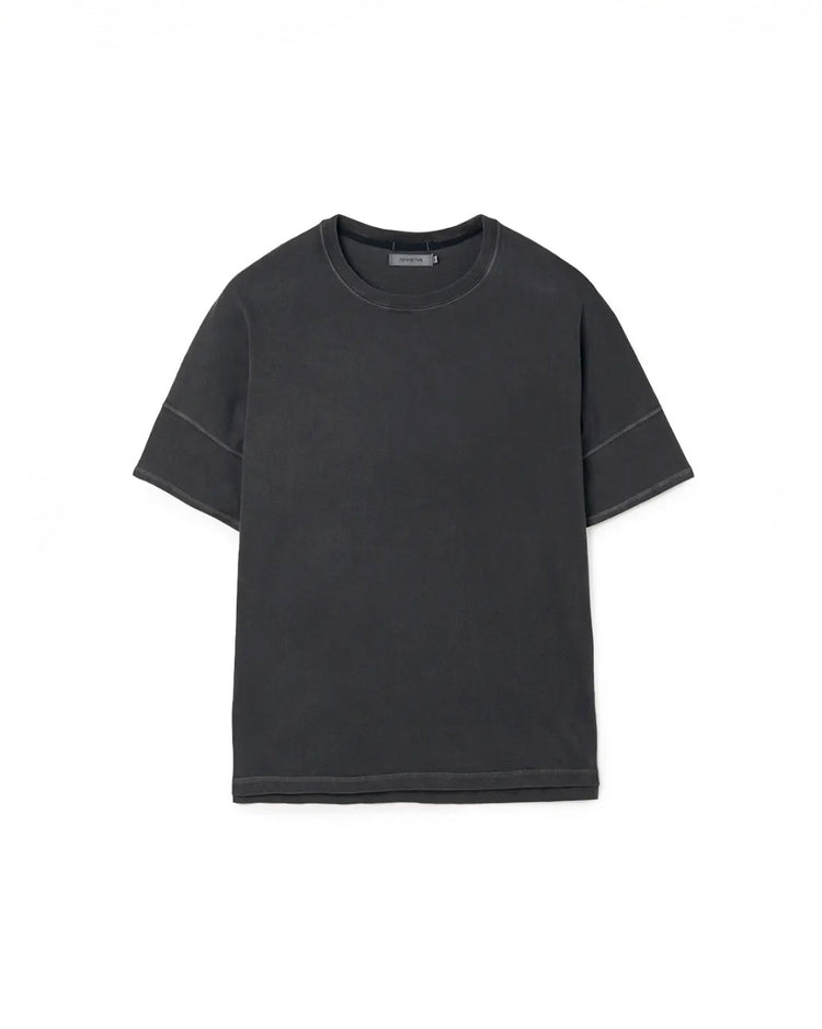 nonnative / CLERK S/S TEE COTTON JERSEY PIGMENT DYE / CHARCOAL / NN-C4811