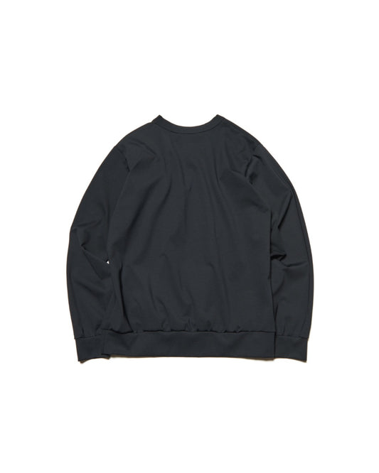 SOPHNET. / TAUT PONTE CREWNECK TOP / BLACK / SPNT-252024