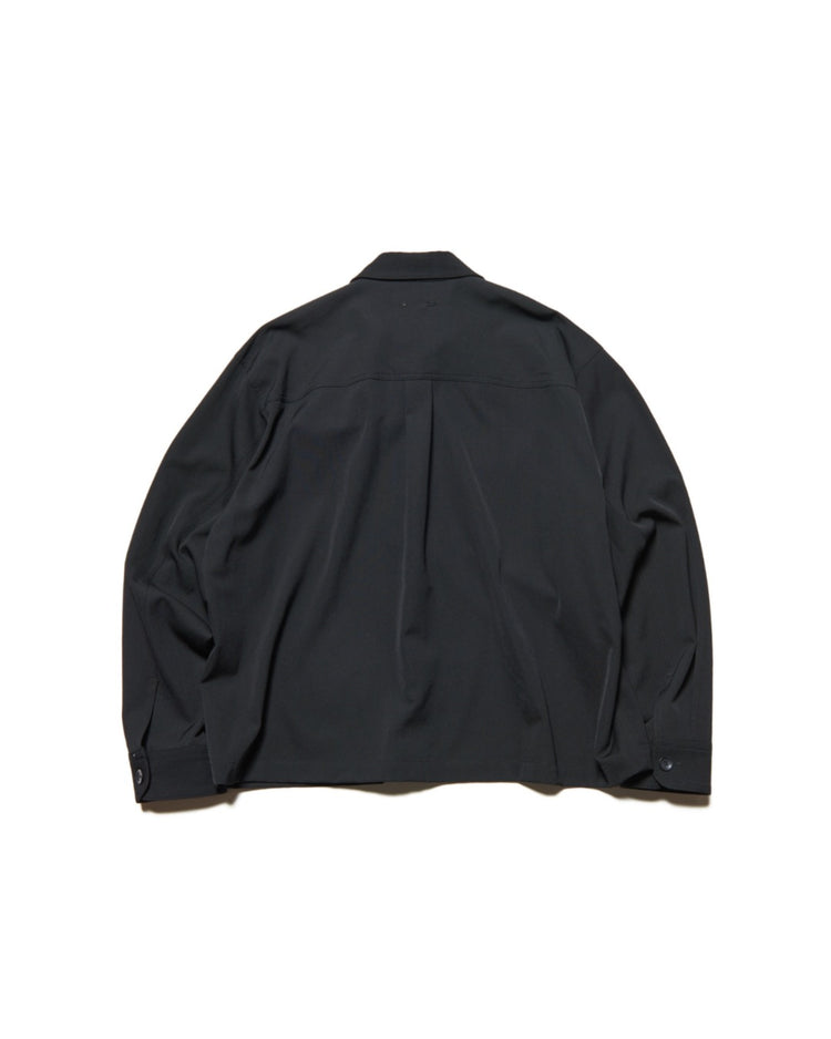 SOPHNET. / WASHER WOOL CPO SHIRT / BLACK / SPNT-252027