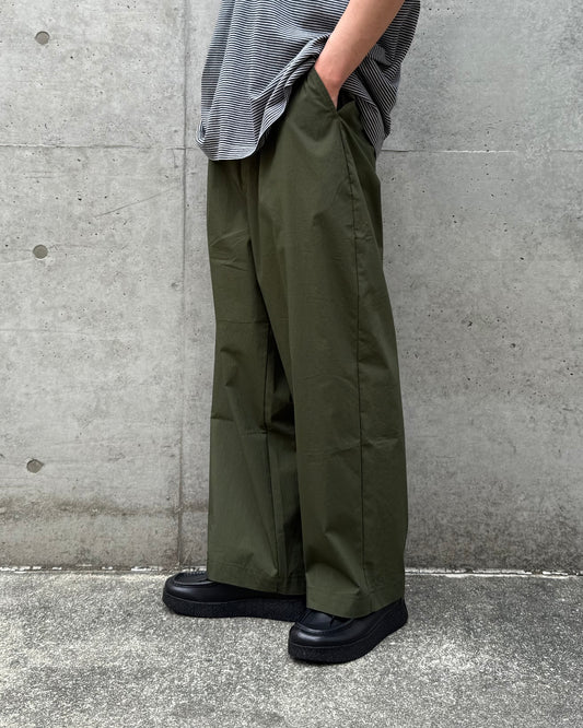 PORTER CLASSIC / POPLIN GENE KELLY PANTS / OLIVE /