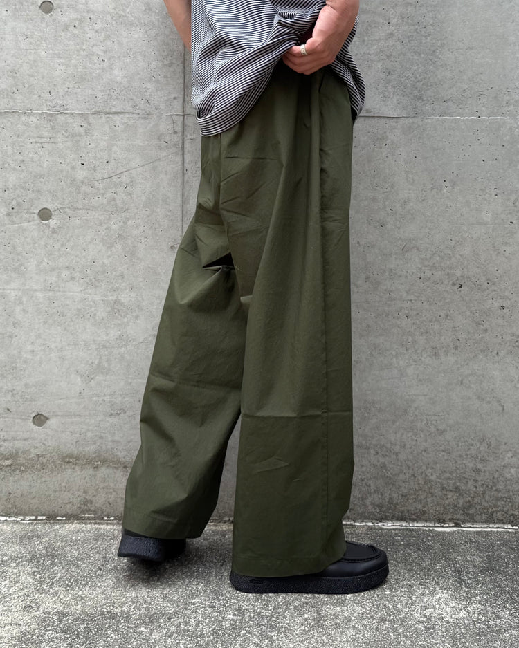 PORTER CLASSIC / POPLIN GENE KELLY PANTS / OLIVE /
