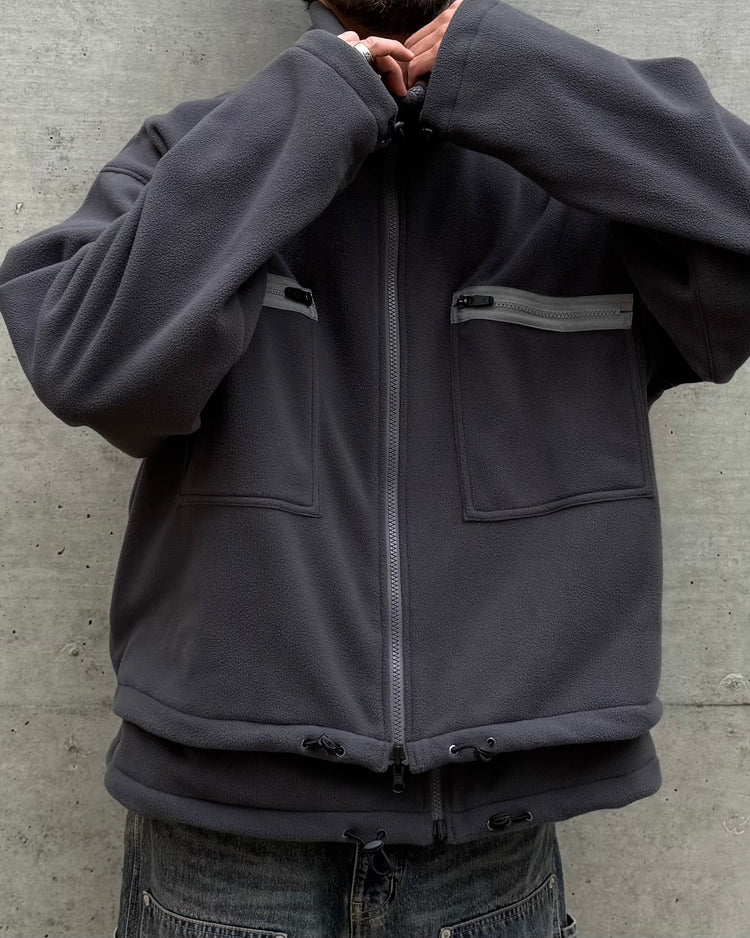 DAIRIKU / Docking Fleece Jacket / Gray / 25AW J11