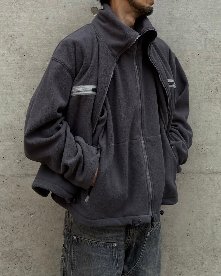 DAIRIKU / Docking Fleece Jacket / Gray / 25AW J11