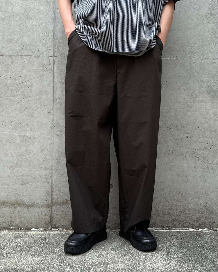 PORTER CLASSIC / POPLIN GENE KELLY PANTS / BROWN /