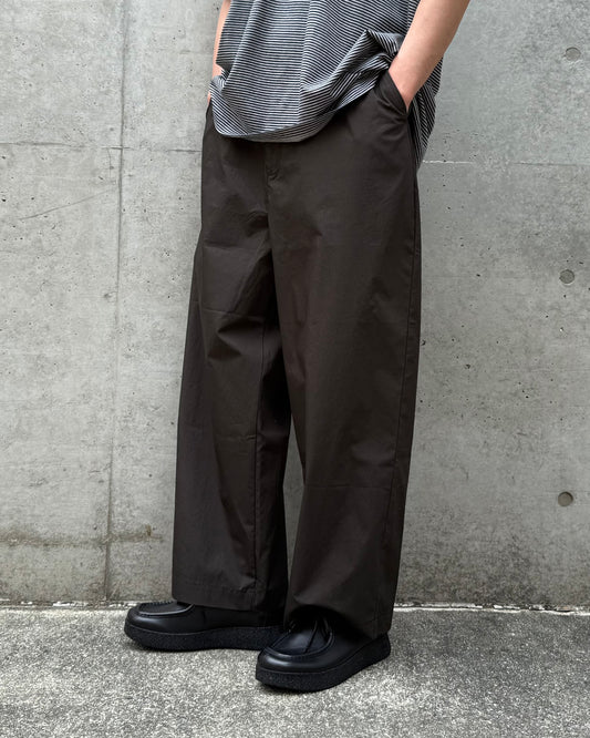 PORTER CLASSIC / POPLIN GENE KELLY PANTS / BROWN /
