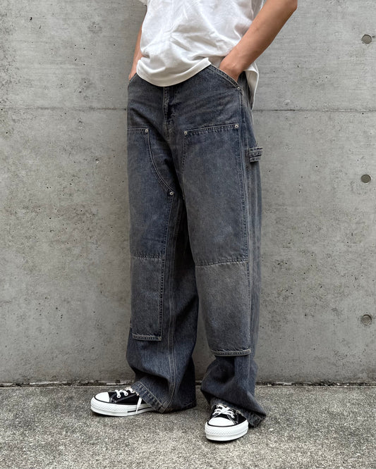 DAIRIKU / Vintage Washed Painter Denim Wide Pants / Indigo / 25AW D15