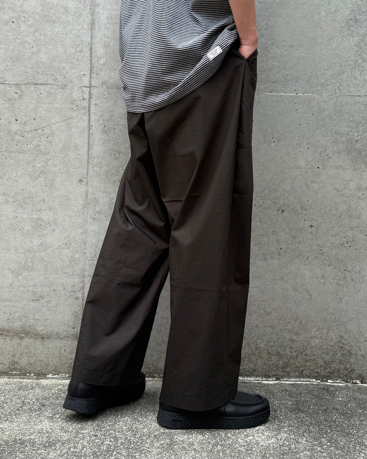 PORTER CLASSIC / POPLIN GENE KELLY PANTS / BROWN /