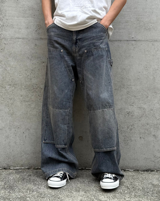 DAIRIKU / Vintage Washed Painter Denim Wide Pants / Indigo / 25AW D15