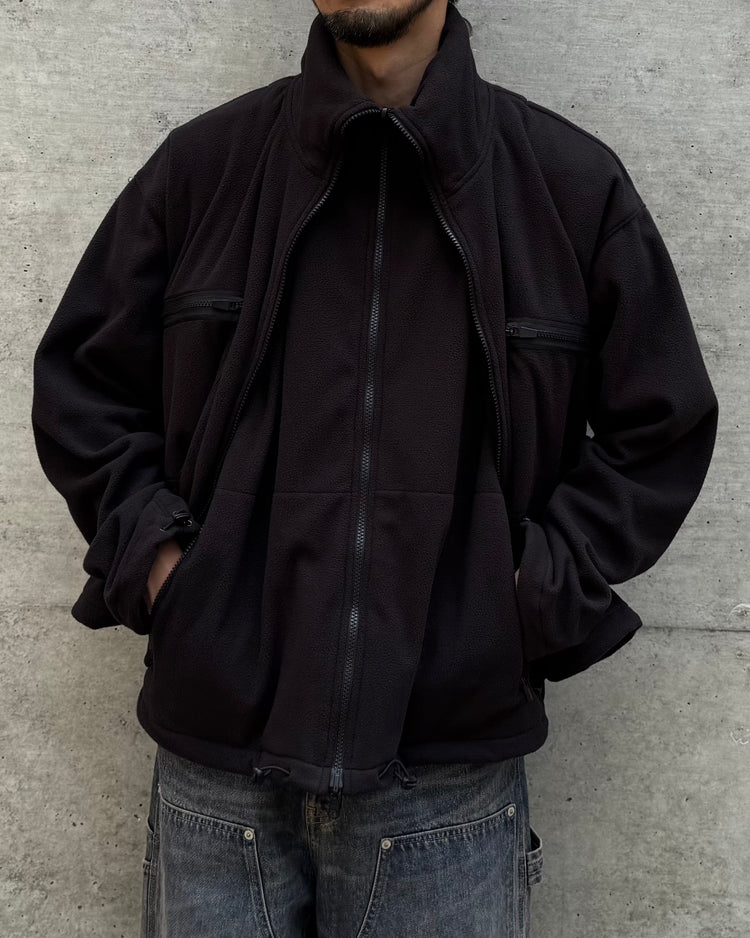 DAIRIKU / Docking Fleece Jacket / Black / 25AW J11