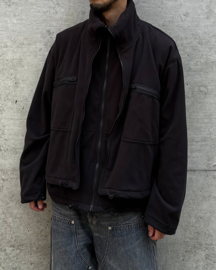 DAIRIKU / Docking Fleece Jacket / Black / 25AW J11
