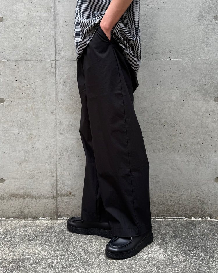 PORTER CLASSIC / POPLIN GENE KELLY PANTS / BLACK /