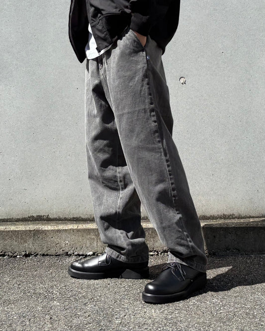 DESCENDANT / DC-6 TWILL TROUSERS PIGMENT DYE / BLACK / 262WVDS-PTM01