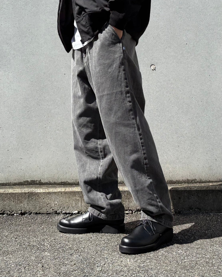 DESCENDANT / DC-6 TWILL TROUSERS PIGMENT DYE / BLACK / 262WVDS-PTM01