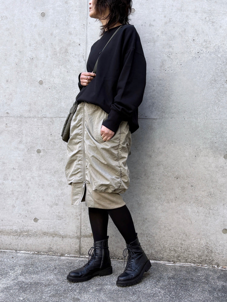 SEA / VINTAGE MA-1 SKIRT / KAHKI