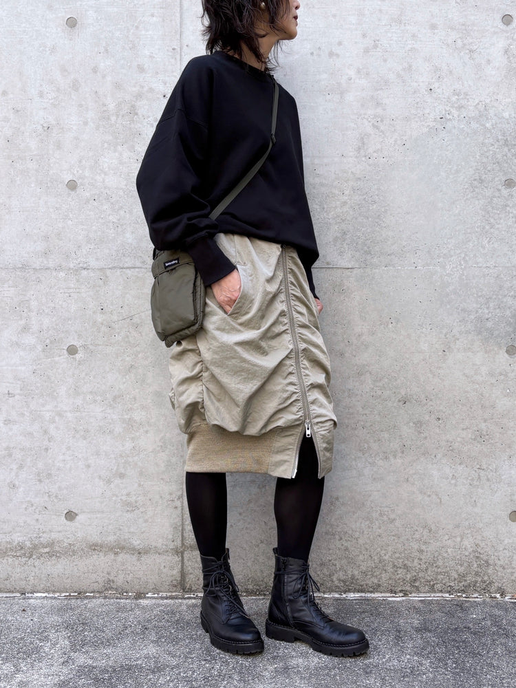 SEA / VINTAGE MA-1 SKIRT / KAHKI