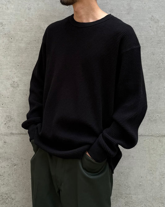 MASSES / THERMAL SHIRT L/S / BLACK