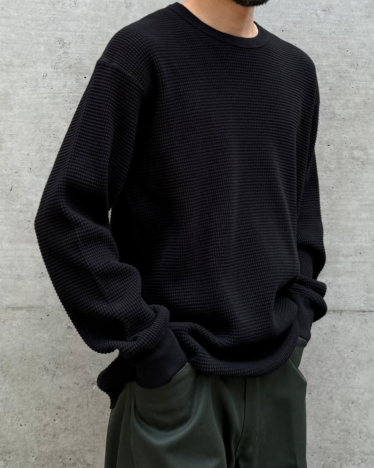 MASSES / THERMAL SHIRT L/S / BLACK