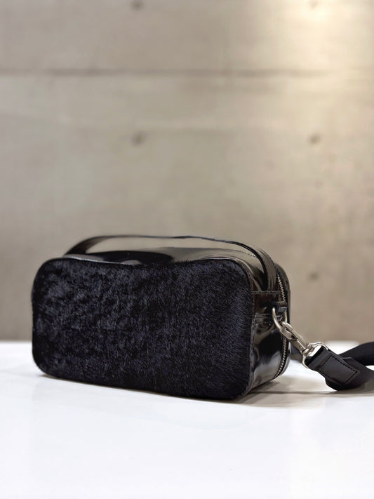 JUNYA WATANABE / ステアガラス×ヘアハイド ショルダー付き2wayバッグ / BLACK / JP-K205-051