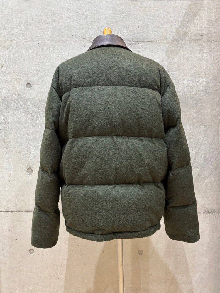 AURALEE / BABY CAMEL FLANNEL DOWN BLOUSON / DARK OLIVE / A25AB02BF