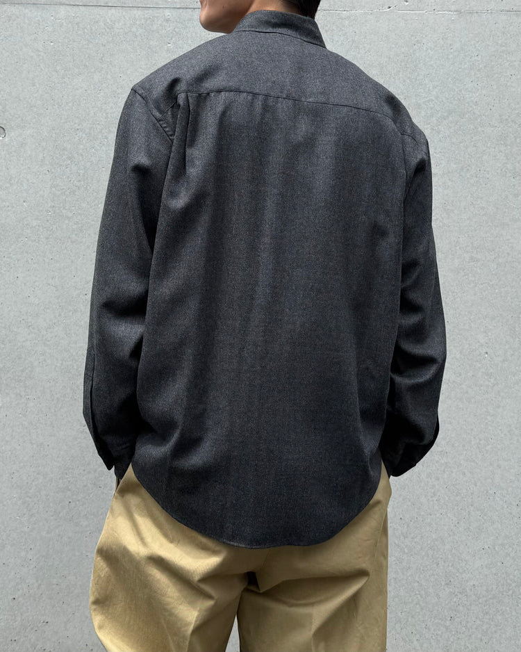 AURALEE / SUPER LIGHT WOOL SHIRT / TOP CHARCOAL / A26AS02OS