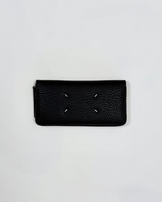 Maison Margiela / 4 Stitch Zip Around Wallet / BLACK / S56UI0110-p4455