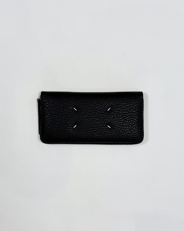 Maison Margiela / 4 Stitch Zip Around Wallet / BLACK / S56UI0110-p4455