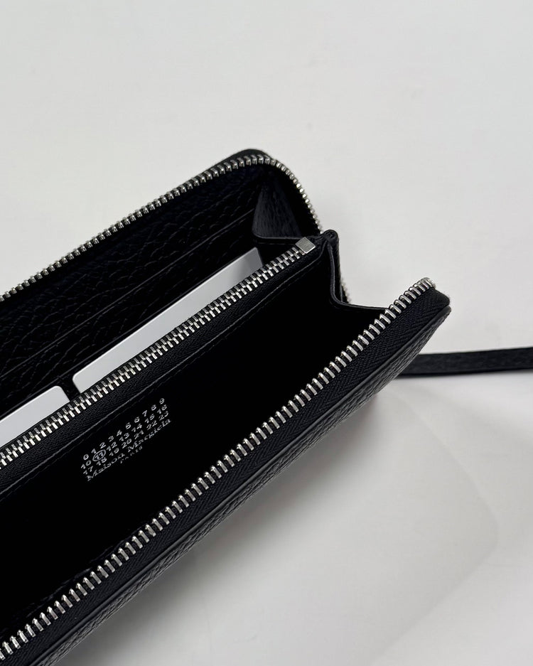 Maison Margiela / 4 Stitch Zip Around Wallet / BLACK / S56UI0110-p4455
