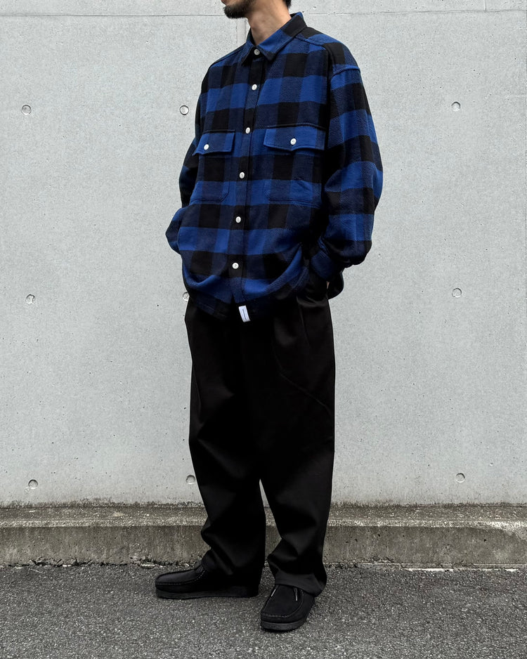 DESCENDANT / VANNING PLAID LS SHIRT / 252TQDS-SHM05 / BLUE