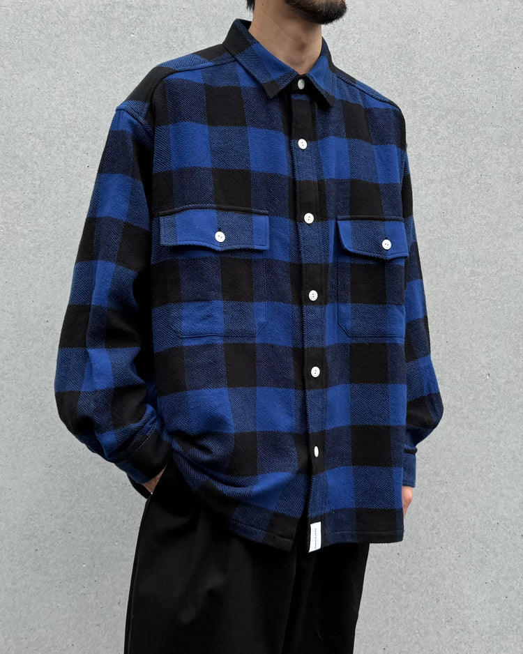 DESCENDANT / VANNING PLAID LS SHIRT / 252TQDS-SHM05 / BLUE