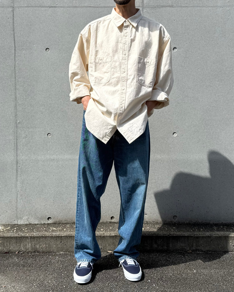 DESCENDANT / 1995 DENIM TROUSERS BAGGY LIGHT WASH / 252WVDS-PTM04 / INDIGO
