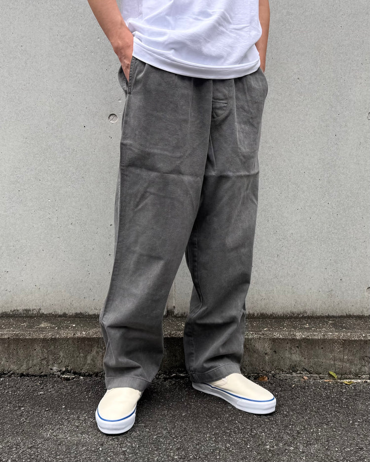DESCENDANT / SHORE TWILL BEACH TROUSERS PIGMENT DYE / GRAY / 261CPDS-PTM02